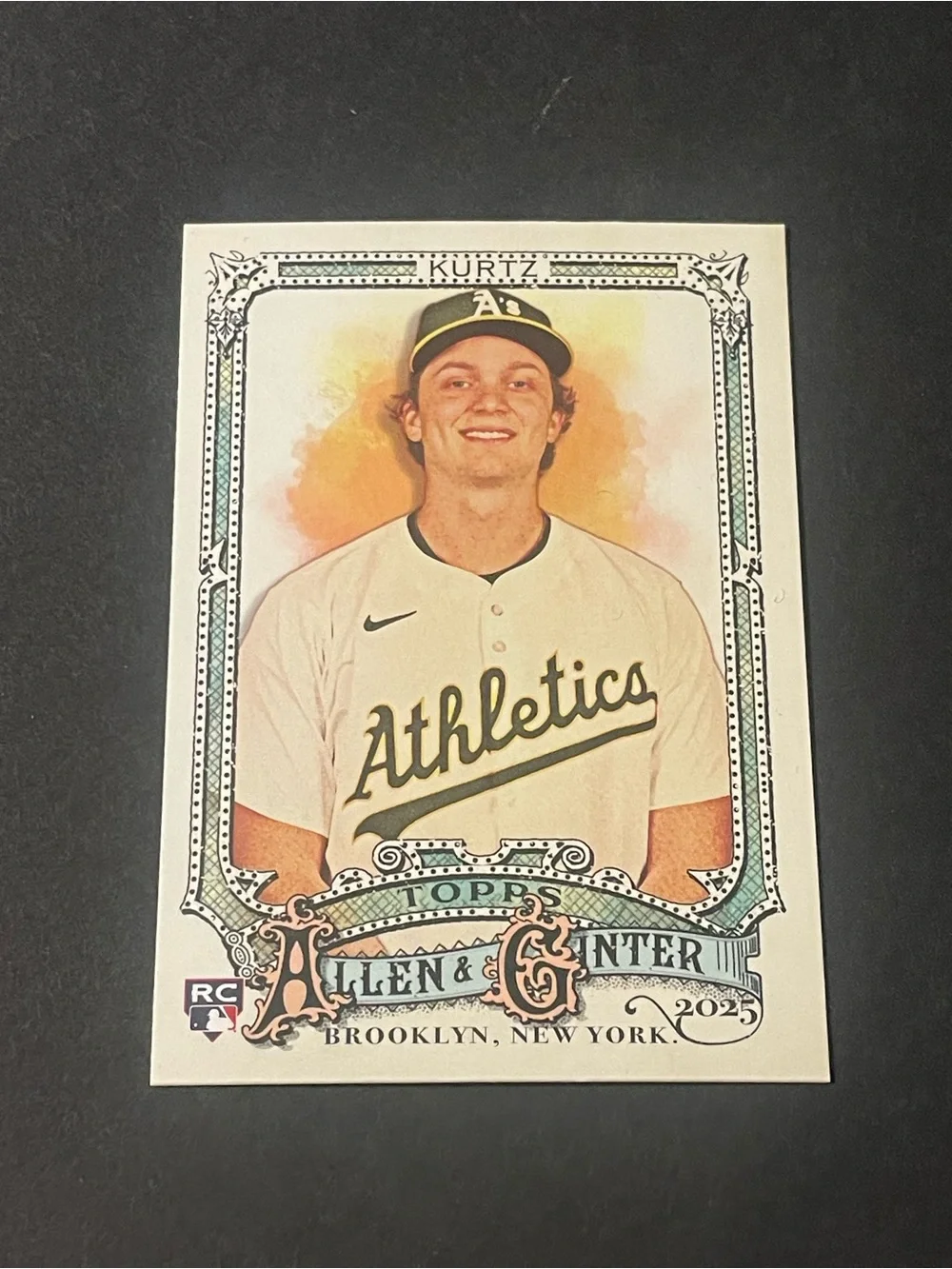 Topps 2025 Allen & Ginter Nick Kurtz #296 Athletics Rookie Card